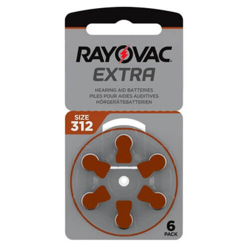 Pilas 312 Rayovac audifonos blister 6 unidades