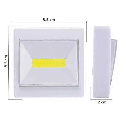 Mini luz de emergencia led portátil con imán a pilas