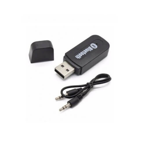 Receptor adaptador bluetooth a miniplug alimentación USB