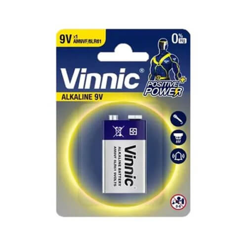 Bateria de 9v alcalina Vinnic