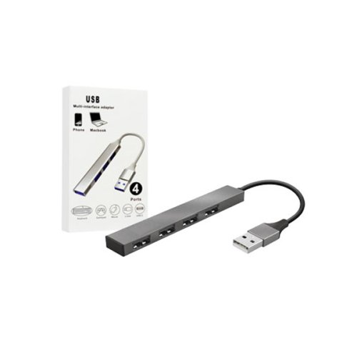 Hub usb 4 Puertos multiplicador usb tipo metalico
