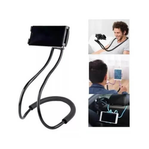 Soporte agarre celular tablet flexible para cuello cama mesa