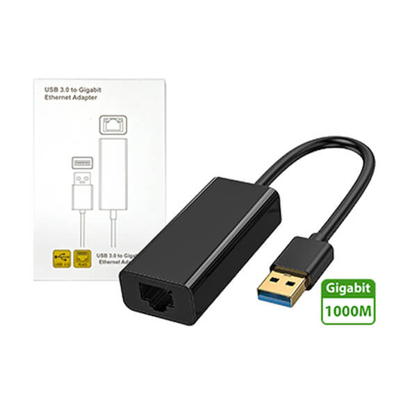 Placa de red USB 3.0 para cable RJ45 1000MBPS Gigabit
