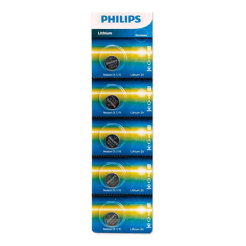 Pila CR1216 moneda botón de litio 3v Philips c/u