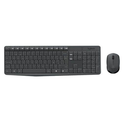 Kit Teclado y Mouse Logitech inalambrico MK235 incluye pilas