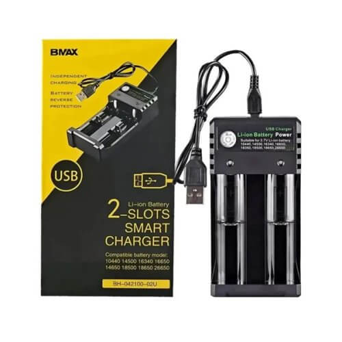 Cargador de pilas usb 18650 3.7v para 2