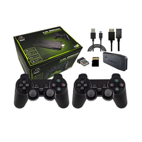 Mini consola retro hdmi 2 joysticks inalámbricos