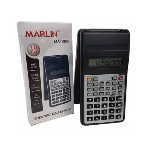Calculadora científica genérica con tapa Marlin