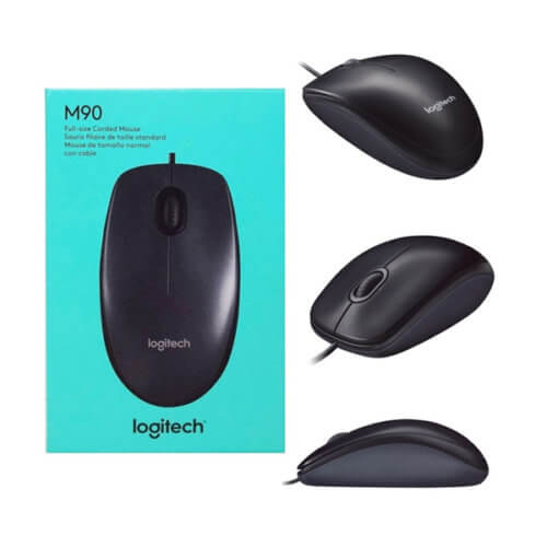 Mouse óptico Logitech con cable USB M90