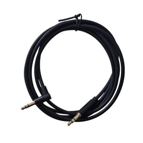 Cable auxiliar miniplug ficha acodada 1,50mts Vention