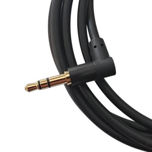 Cable auxiliar miniplug ficha acodada 1,50mts Vention