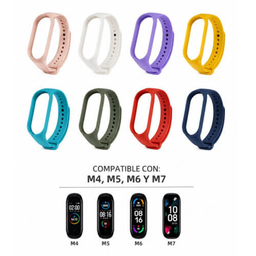 Malla para pulsera xiaomi smartband 4 5 6 7