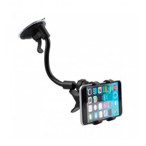 Soporte celular GPS con brazo gancho sopapa Netmak