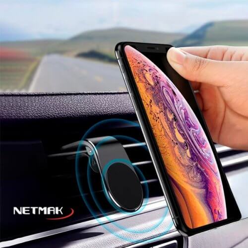 Soporte magnetico para celular GPS auto rejilla ventilación