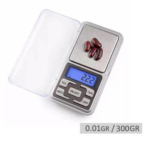 Mini balanza de precisión 0.01gr hasta 300gr