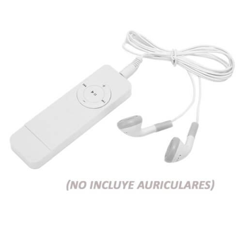 Reproductor MP3 recargable con ranura microsd