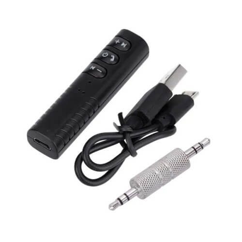Receptor bluetooth a miniplug a batería con control remoto para camara