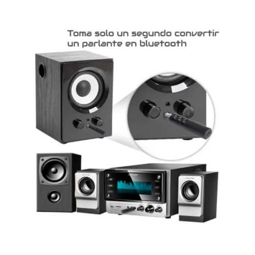 Receptor bluetooth a miniplug a batería con control remoto para camara