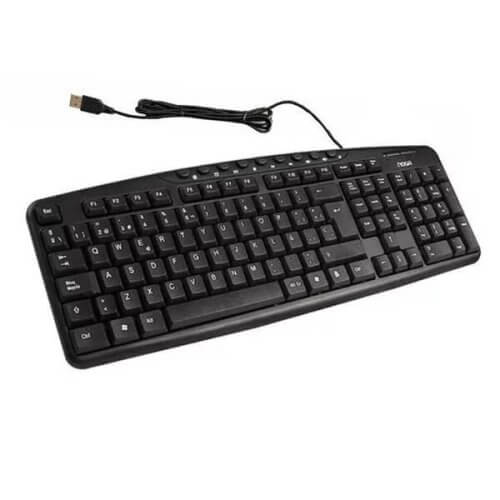 Teclado para pc conexión USB negro español NOGA