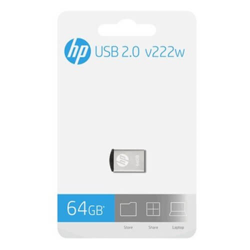 Pendrive HP 64gb mini nano metalico usb 2.0
