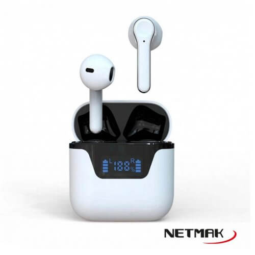 Auriculares bluetooth inalambricos netmak NETPOD