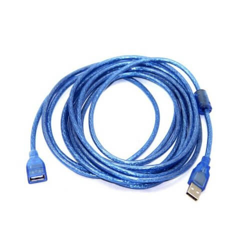 Cable alargue prolongación USB 1.5mts con filtros superior