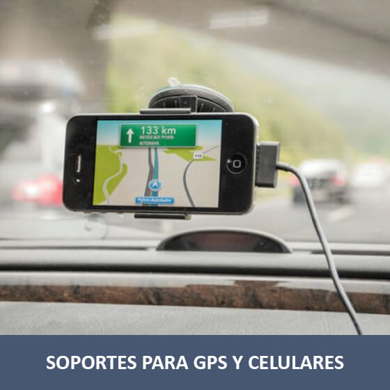 Soportes para GPS y Celulares