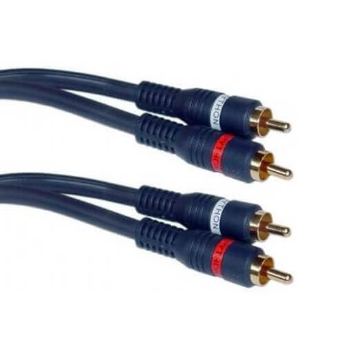 Cable 2 RCA a 2 RCA 4mts calidad superior