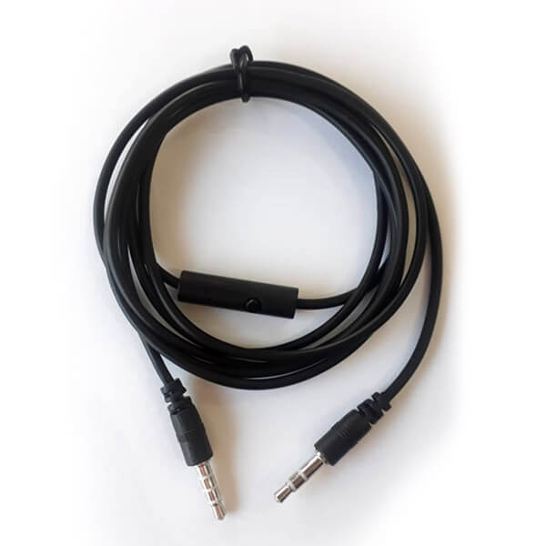 Repuesto cable para auriculares con micrófono y botón