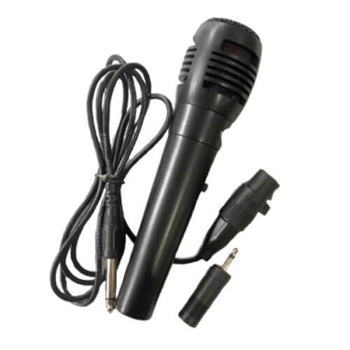 Micrófono genérico con cable ficha plug con adaptador miniplug