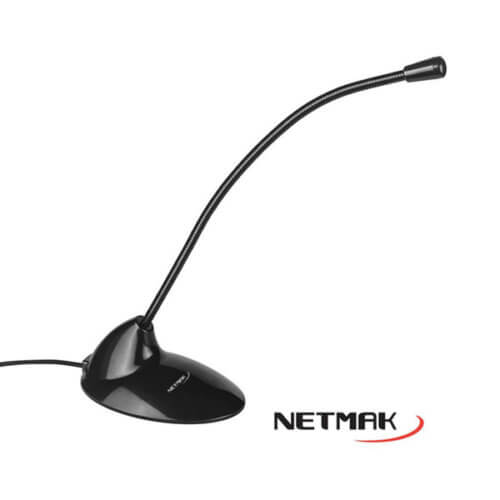 Micrófono flexible de escritorio PC notebook Netmak