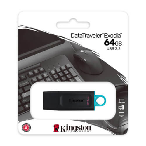 Pendrive Kingston 64gb datatraveler exodia usb 3.2 Original